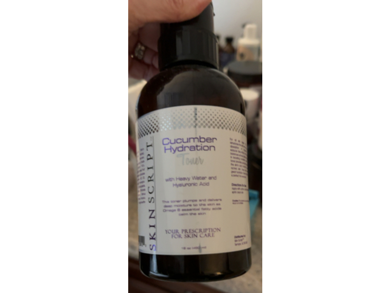 Skin Script Cucumber Hydration Toner, 16 oz/480 mL