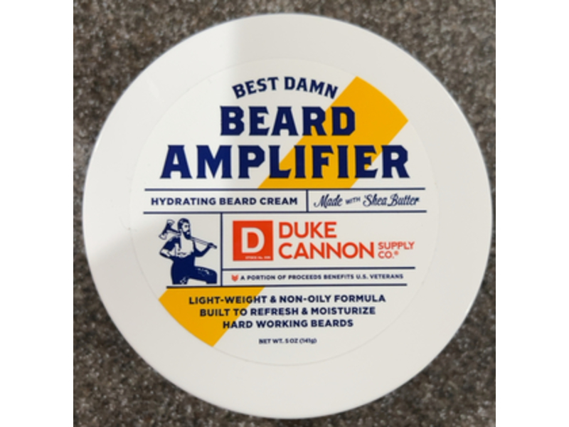 Duke Cannon Beard Amplifier Hydrating Beard Cream, 5 oz/141 g