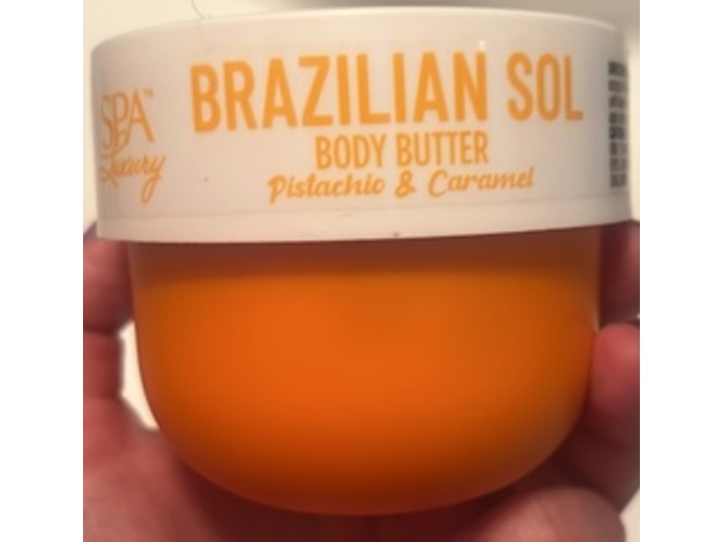 SPA Luxury Brazilian Sol Body Butter, Pistachio & Caramel, 6 oz