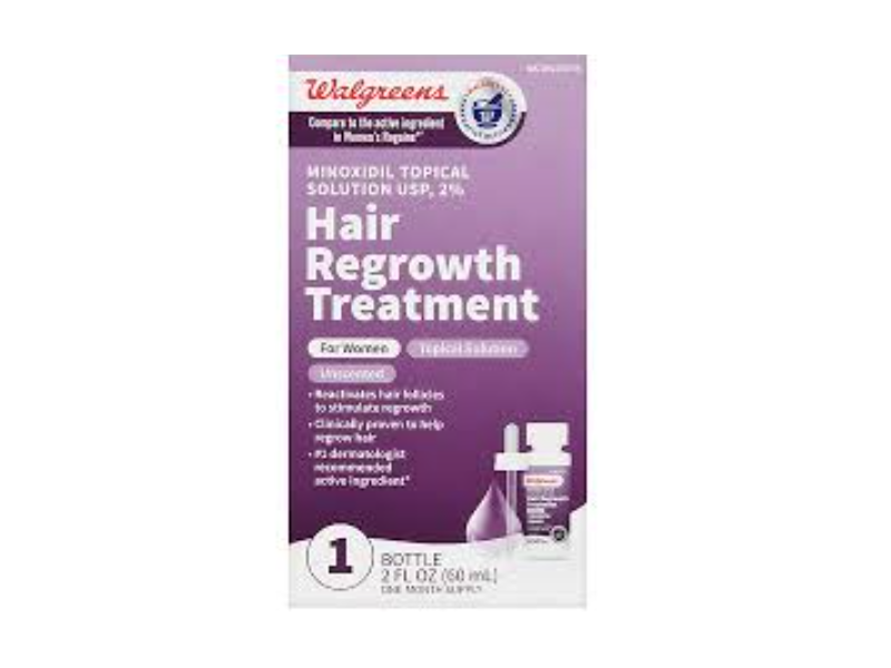 Walgreens Hair Regrowth Treatment, Unscented, 2 fl oz/60 mL