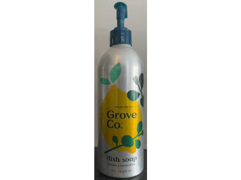 Grove co Dish Soap, Lemon & Eucalyptus, 16 fl oz/473 mL