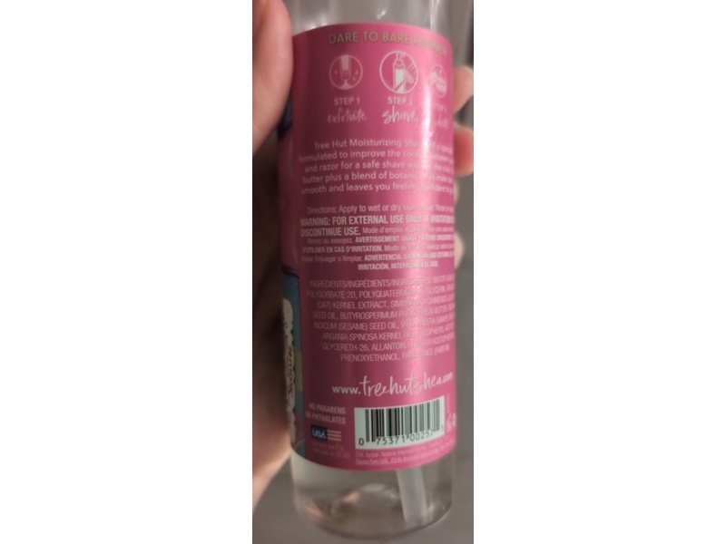 Tree Hut Bare Candy Cane Moisturizing Shave Oil, 7.7 fl oz/227 mL