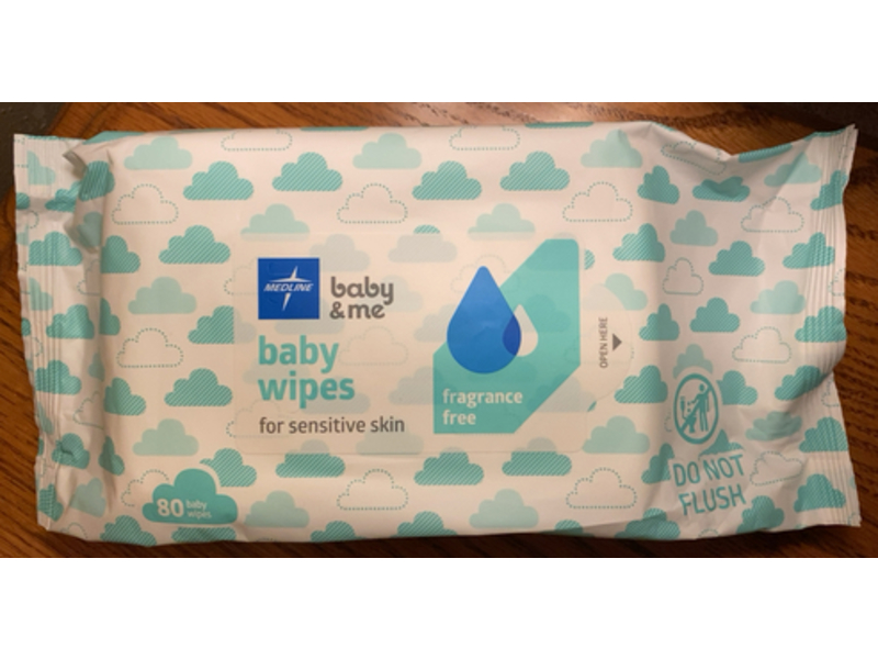 Medline Baby & Me Baby Wipes, 80 Count