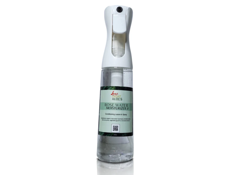 Love Light & Locs Rose Water Moisturizer Conditioning Leave-In Spray, 10 oz