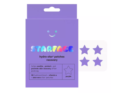 StarFace Hydro-Star Patches Recovery, Purple, 32 Count