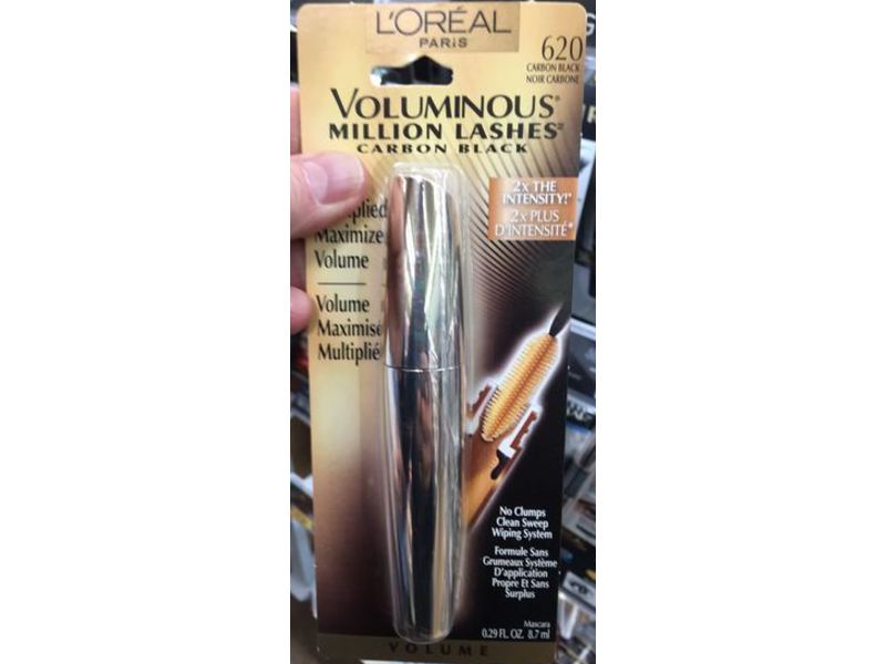 L'Oreal Paris Voluminous Million Lashes Mascara, Carbon Black, 0.29 fl oz/8.7 mL