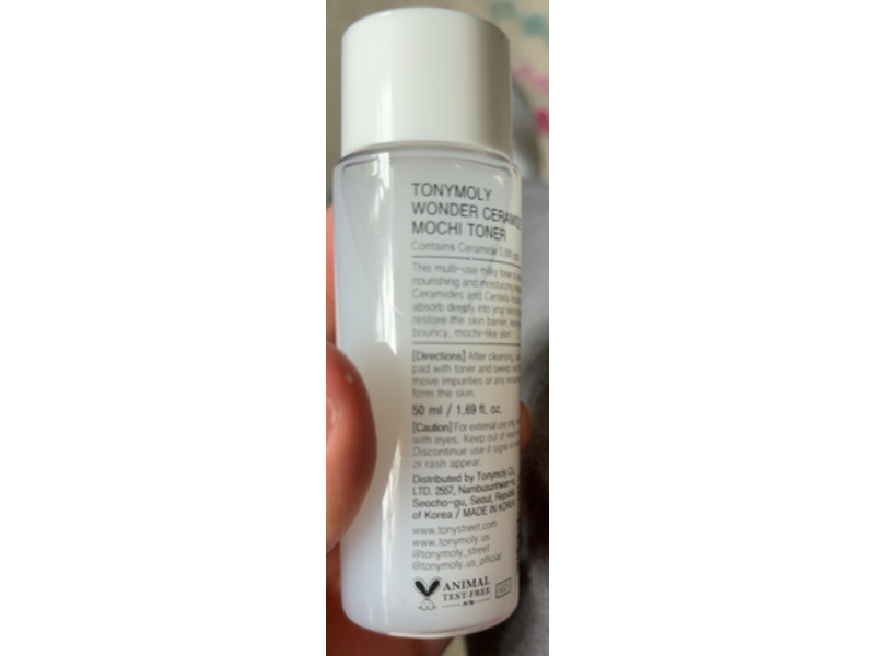 Tony Moly Wonder Ceramide Mochi Toner, 1.69 fl oz/50 mL