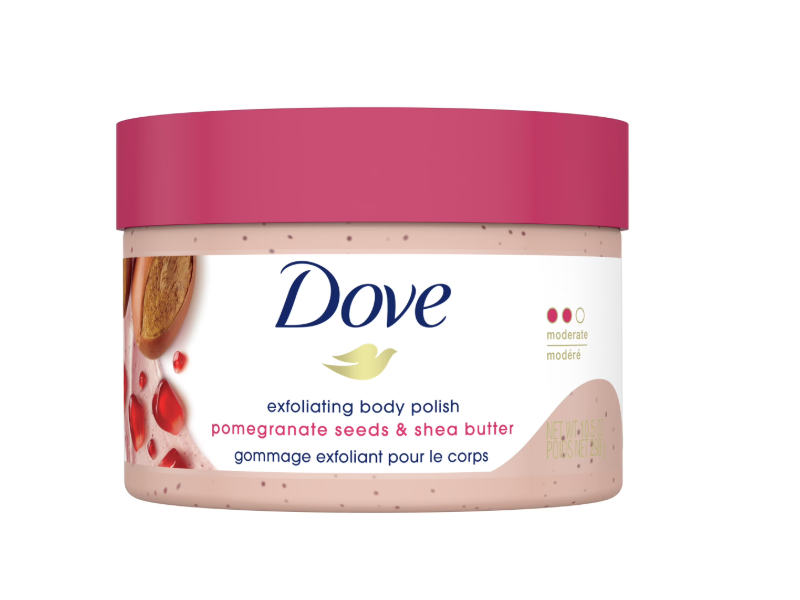 Dove Exfoliating Body Polish, Pomegranate Seeds & Shea Butter, 10.5 oz