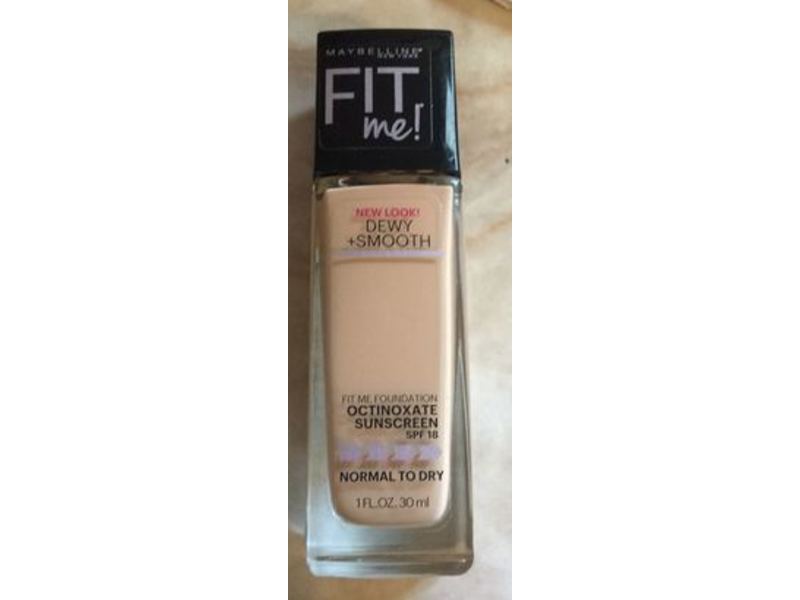 Maybelline New York Fit Me! Foundation, 120 Classic Ivory, SPF 18, 1 Fluid Ounce