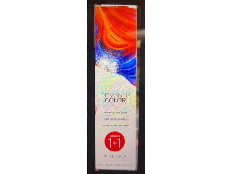 Tec Italy Designer Color Permanent Hair Color, 8.1 Rubio Claro Cenizo, 3.04 fl oz/90 mL