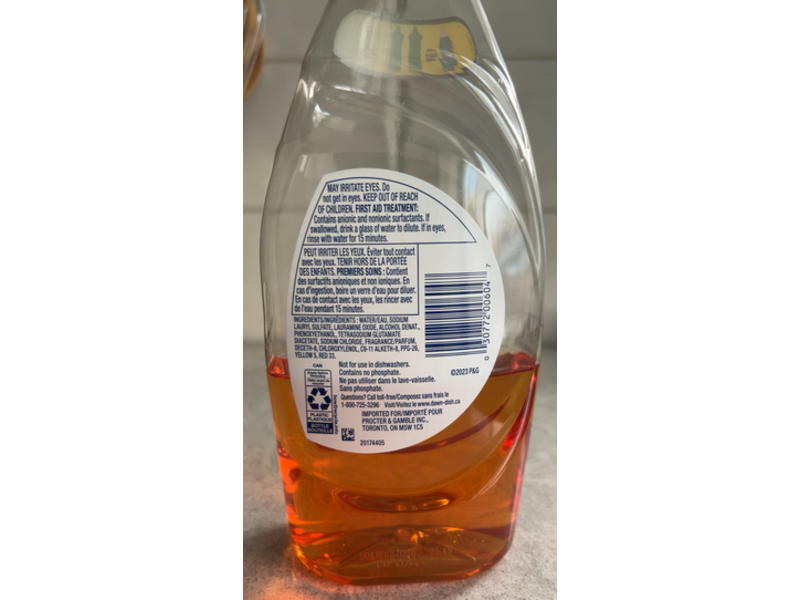 Dawn Ultra Hand & Dishwashing Liquid, Orange Scent, 473 mL