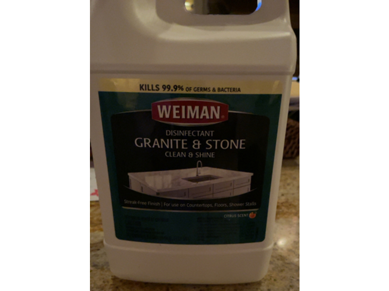 Weiman Disinfecting Granite & Stone Clean & Shine Refill, Citrus Scent, 64 fl oz/1.89 L
