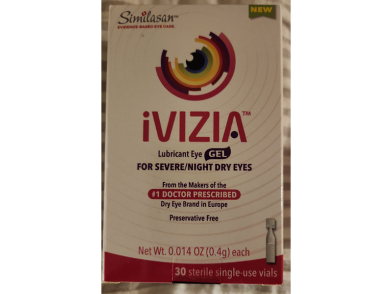 Ivizia Lubricant Eye Gel, 0.014 oz/0.4 g, 30 Count
