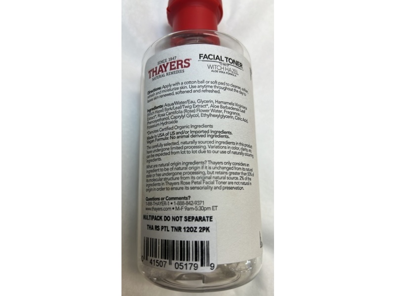 Thayers Facial Toner, Rose Petal , 12 fl oz/355 mL