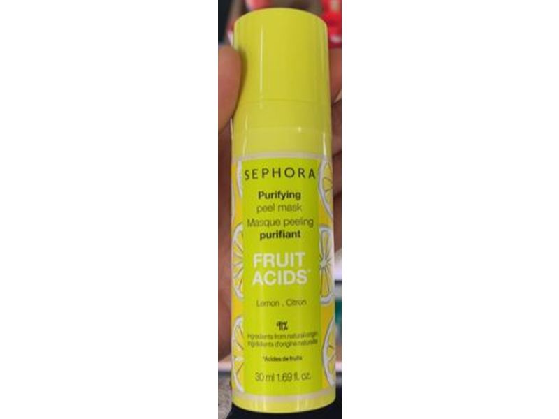 Sephora Fruit Acids Purifying Peel Mask, Lemon, Citron, 1.69 fl oz/30 mL