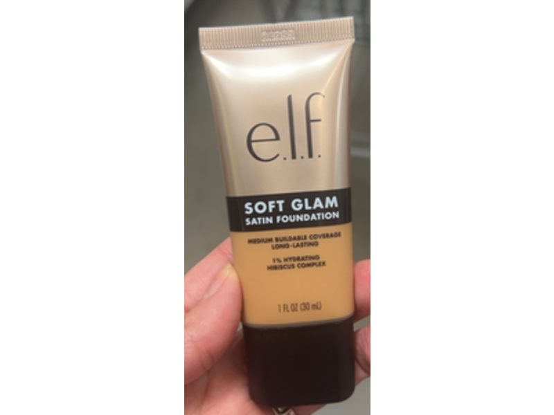 e.l.f. Soft Glam Satin Foundation, 40 Tan Warm, 1 fl oz/30 mL