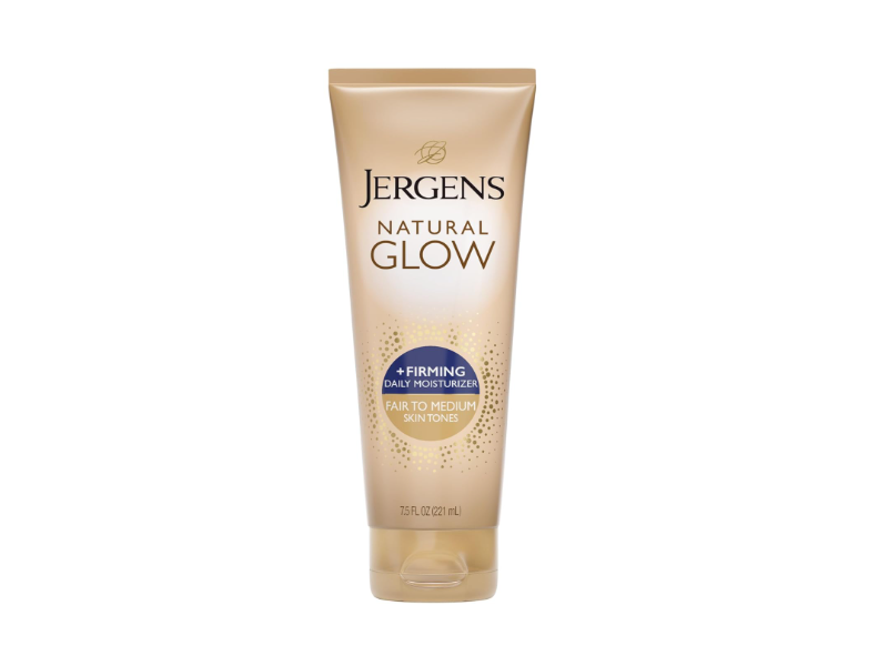 Jergens Natural Glow +Firming Daily Moisturizer, Fair To Medium, 10 fl oz/295 mL