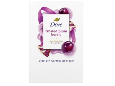 Dove Beauty Bar, Frosted Plum Berry, 3.75 oz, 4 Count