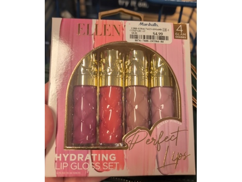 Ellen Tracy Perfect Lip Hydrating Lip Gloss Set, 0.2 oz/6 mL