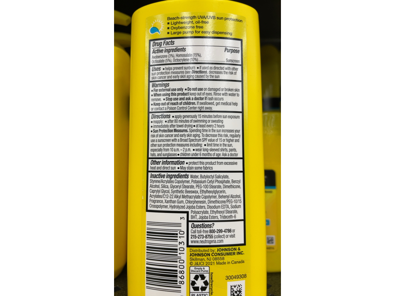 Neutrogena Beach Defense Sunscreen Lotion, SPF 70, 8.5 fl oz/250 mL