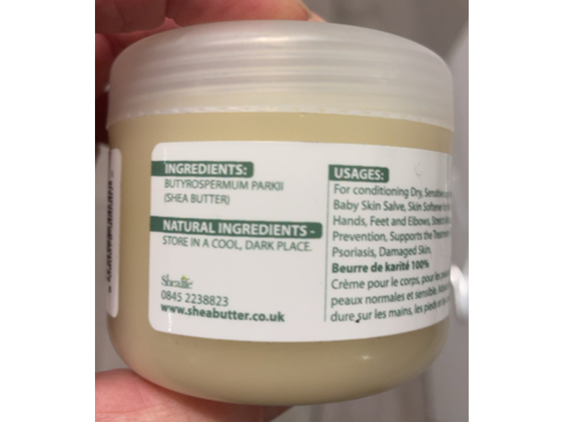 Shealife Organic Unrefined Shea Butter, 3.5 oz/100 g