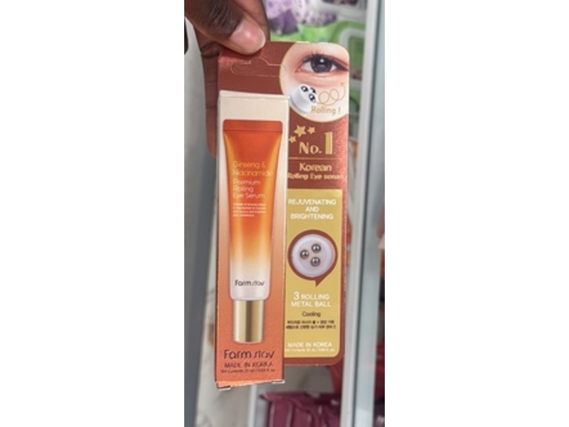 Farm Stay Premium Rolling Eye Serum, Ginseng & Niacinamide, 0.84 oz/25 mL
