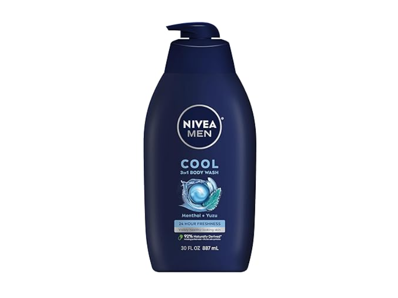 Nivea Men Cool Body Wash, Menthol & Yuzu, 30 oz/887 mL