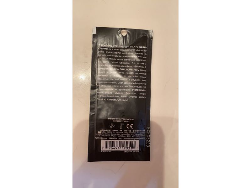 System Jo Gelato Salted Caramel Personal Lubricant, 1 fl oz/30 mL