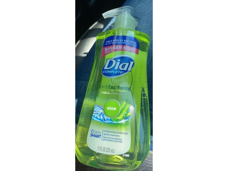 Dial Complete Antibacterial Liquid Hand Soap, Aloe, 11 fl oz/325 mL