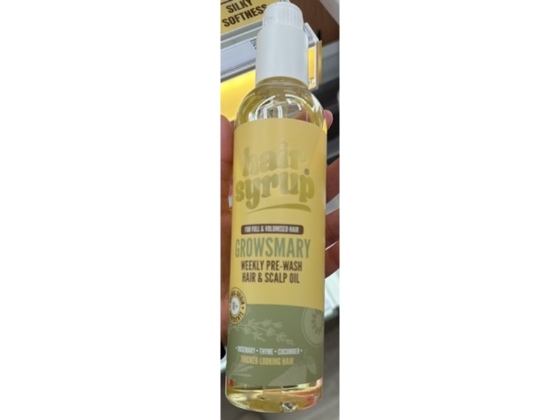 Hair Syrup Growsmary Weekly Pre-Wash Hair & Scalp Oil, 10.14 fl oz/300 mL