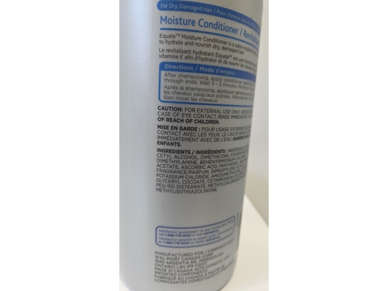 Equate Moisture Conditioner, Vitamin E, 900 mL
