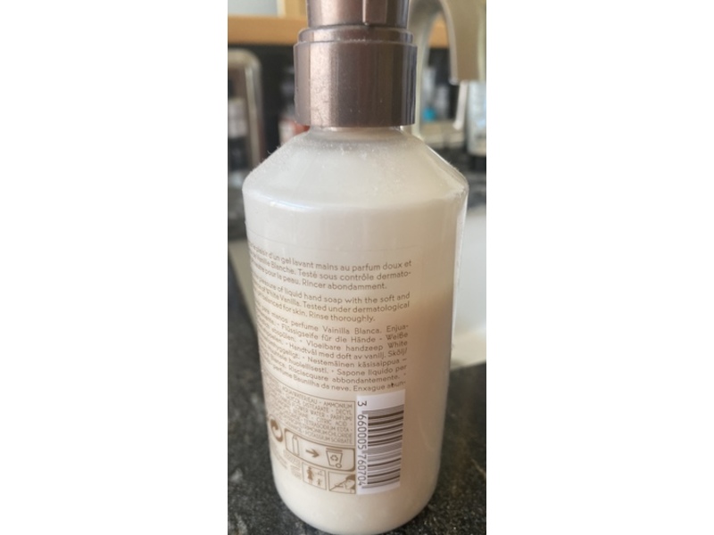 Yves Rocher Liquid Hand Soap, White Vanilla, 6.4 fl oz/190 mL