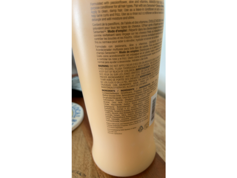 Rusk Sensories Smoother Conditioner, Passionflower & Aloe , 35 oz/990 g