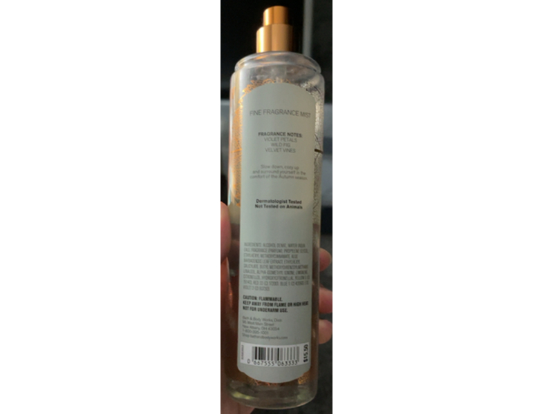 Bath & Body Works Fine Fragrance Mist, Autumn Violets, 8 fl oz/236 mL, Pack Of 3