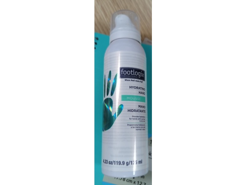 Footlogix Hydrating Hand Mousse, 4.23 oz/19.9 g