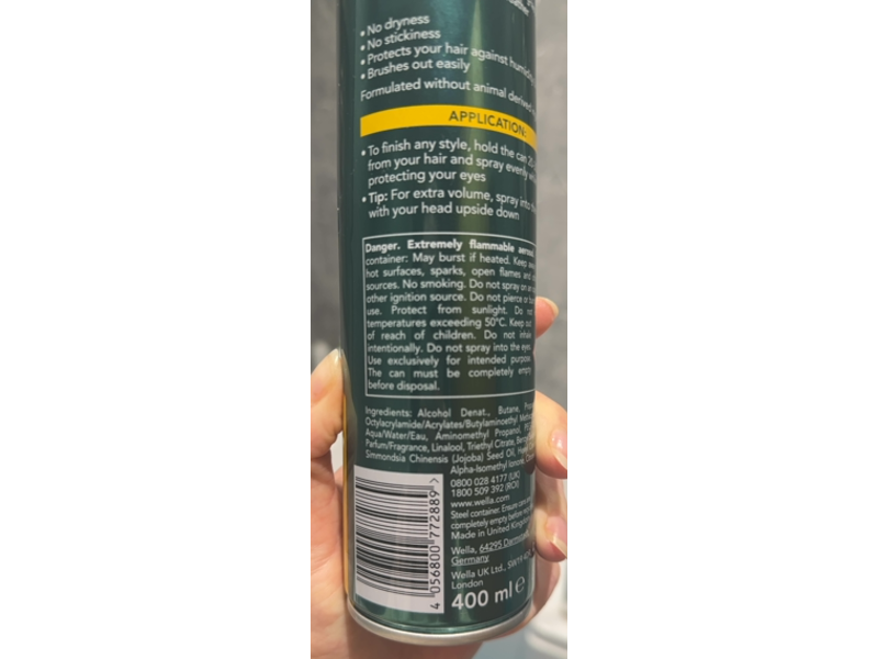 Wella Silvikrin Firm Hold Hairspray , 400 mL