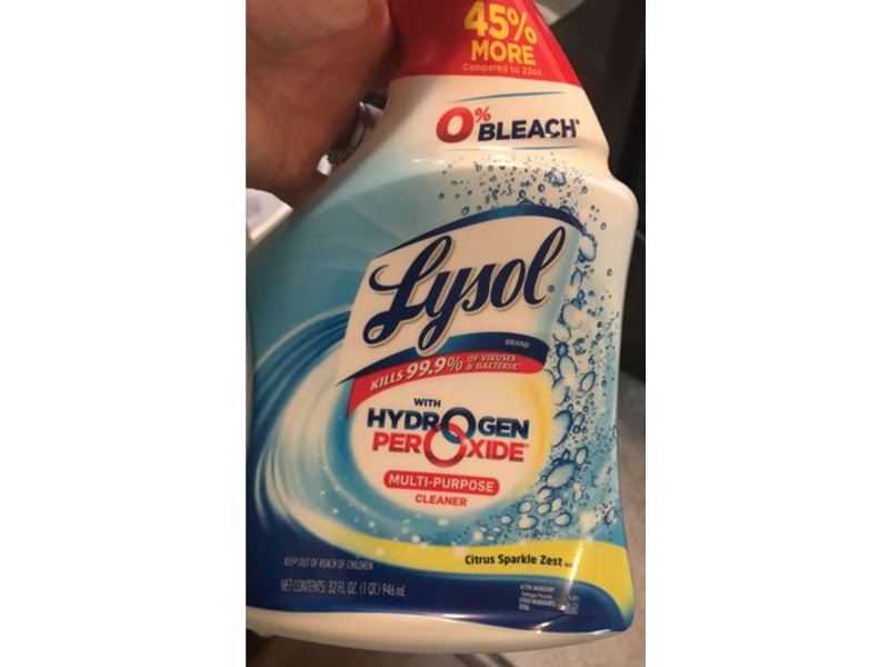 Lysol Multi-Purpose Cleaner, Hydrogen Peroxide, Citrus Sparkle Zest, 32 fl oz/946 mL