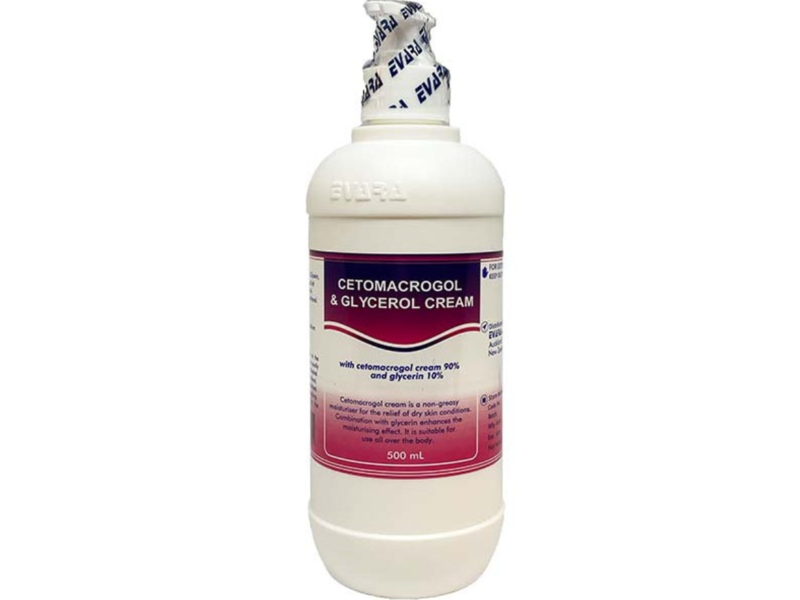 Evara Cetomacrogol & Glycerol Cream, 500 mL