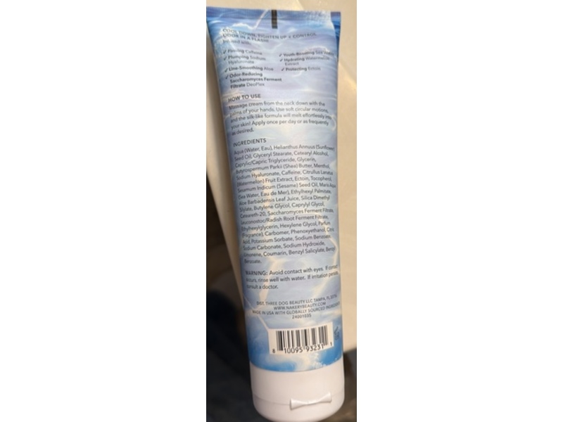 Nakery Beauty Cryo-Cool Cool Down Body Cream, 6.6 fl oz/200 mL