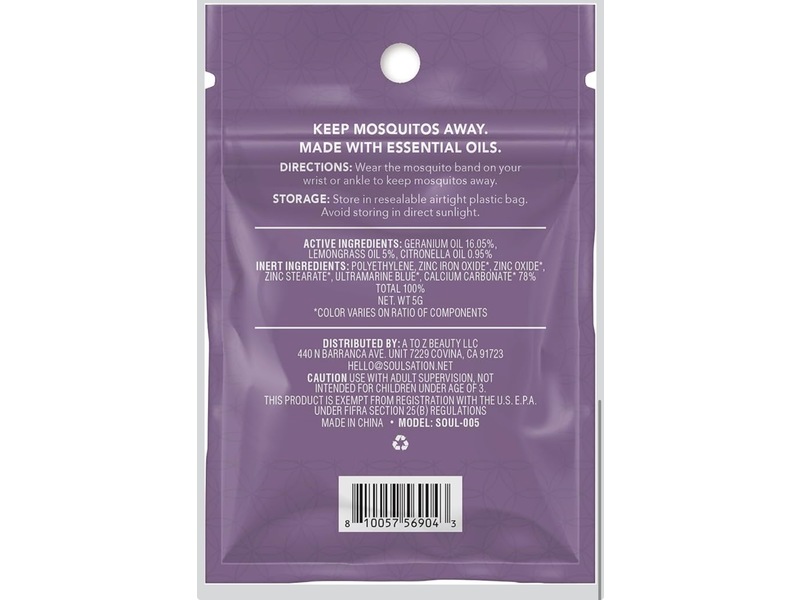 SoulSation Mosquito Repellent Bracelets, 5 g, Pack Of 25