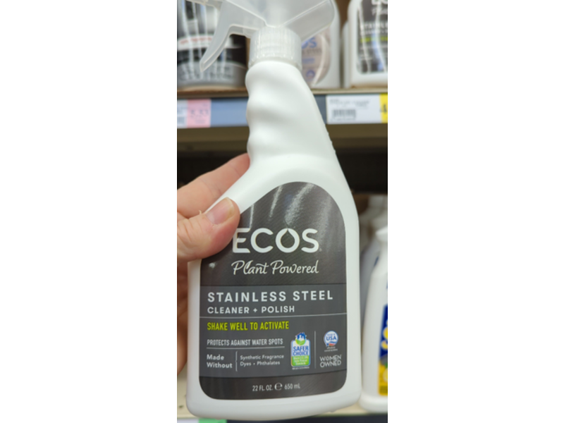 Earth Friendly Products Stainless Steel Cleaner & Polish, 22 fl oz/650 mL