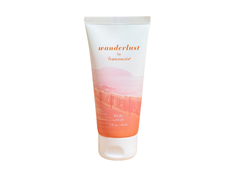 Francesca’s Body Lotion, Wanderlust, 2 fl oz/60 mL