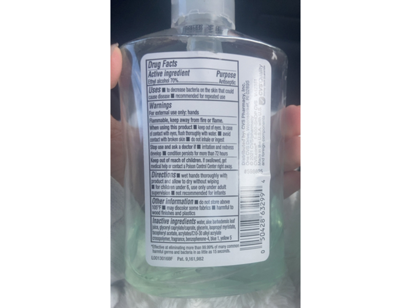CVS Health Hand Sanitizer, Aloe Vera, 8 fl oz/236 mL