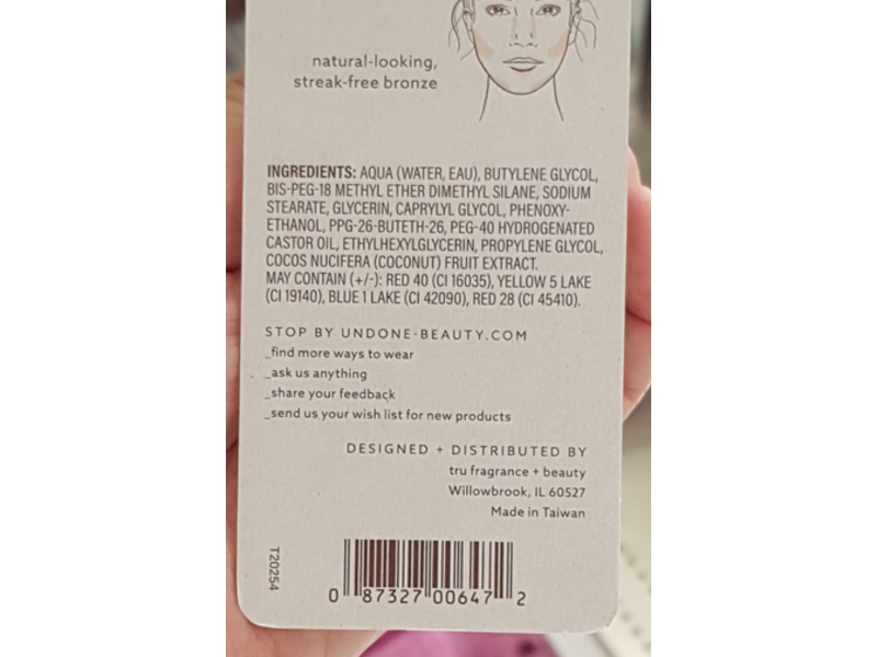 Undone Beauty Ultra-Blendable Water Based Bronzer, 230 Amber, 0.19 oz/5 g