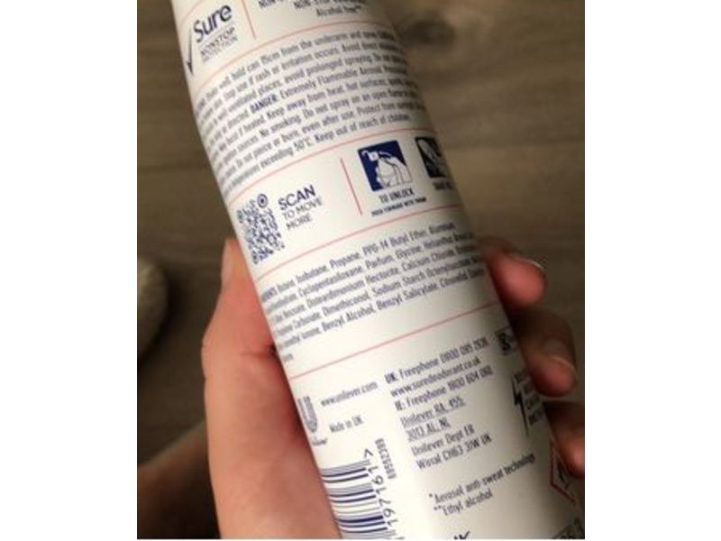 Sure Antiperspirant Deodorant Spray, Bright Bouquet, 150 mL