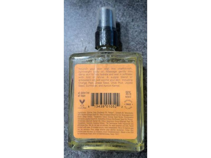 Farmhouse Fresh Clementine Body Oil, 4 fl oz/118 ml