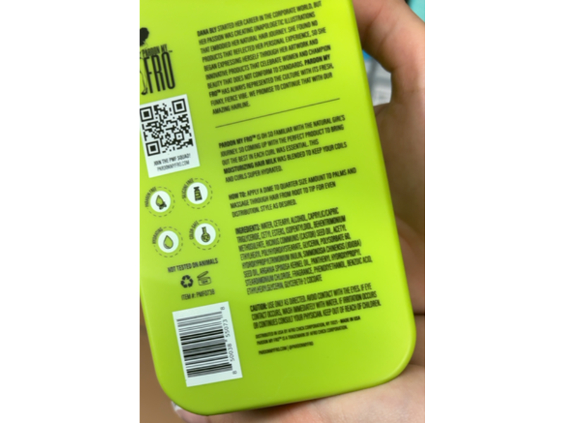 Pardon My Fro Moisturizing Hair Milk, 12 fl oz/355 mL