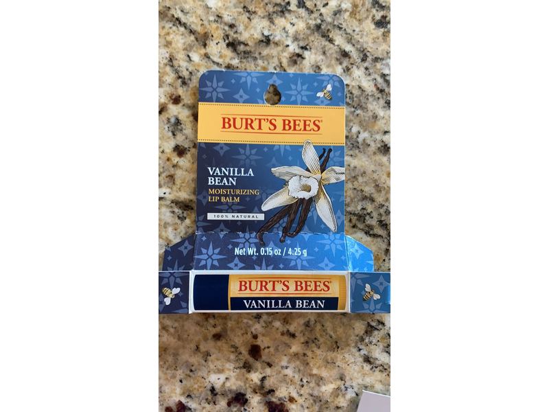Burt's Bees Moisturizing Lip Balm, Vanilla Bean, 0.15 oz (4.25 g)