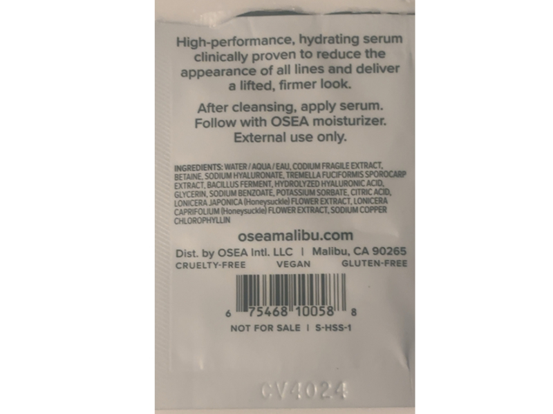 Osea Hyaluronic Sea Serum, 0.06 fl oz/2 mL