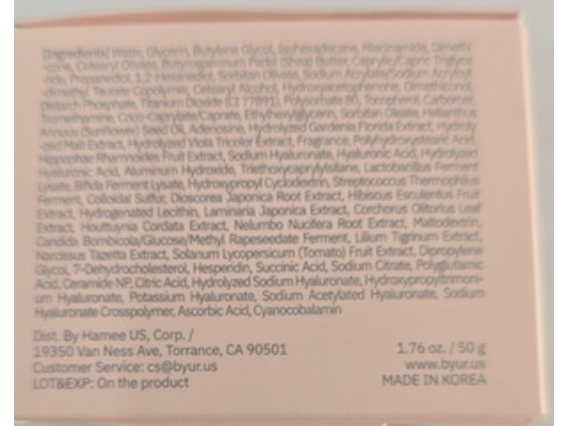Byur Vita Giving Keep Radiance Cream, 1.76 oz/50 g